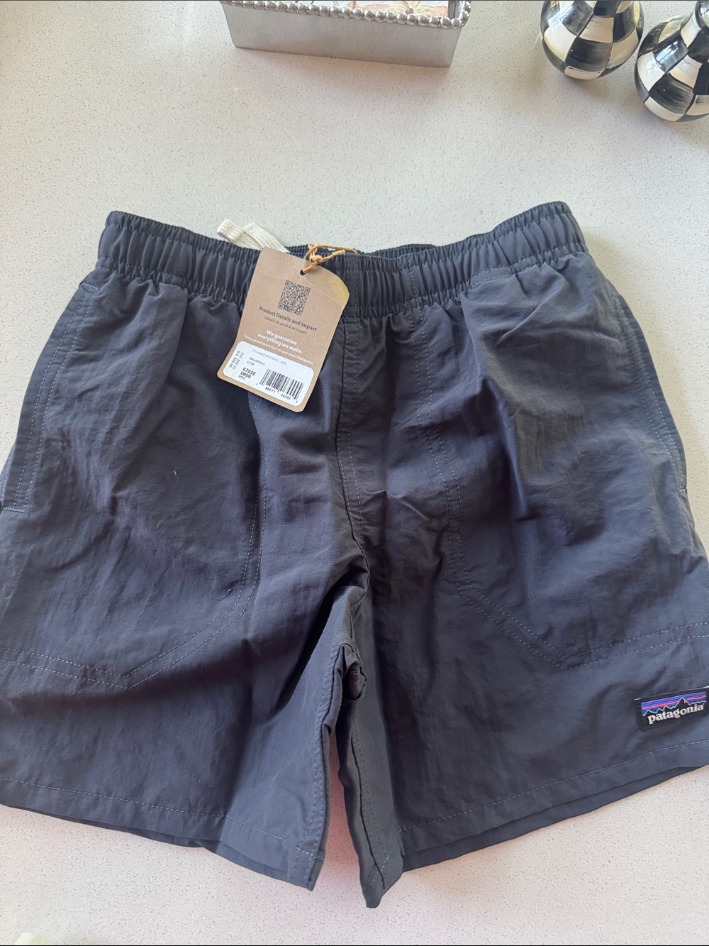 NWT Patagonia Boys 7-8 Elastic-Waist Hybrid Shorts